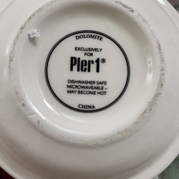 Set of 3 Peir 1 Dolomite Pink & White Stackable Dog Mugs - Picture 8 of 8